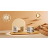 TemaHome Ella Side Table 40 in Melamine Light Oak & Pure White - Lifestyle 3