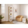 TemaHome Ella Side Table 40 in Melamine Light Oak & Pure White - Lifestyle 2