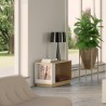 TemaHome Ella Side Table 70 in Melamine Light Oak & Pure White - Lifestyle