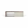 TemaHome Move Tv Table in Walnut & Matte Grey - Front - TemaHome Move Tv Table in Walnut & Matte Grey - Front