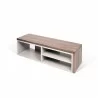 TemaHome Move Tv Table in Walnut & Matte Grey - Top Angled - TemaHome Move Tv Table in Walnut & Matte Grey - Top Angled