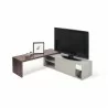 TemaHome Move Tv Table in Walnut & Matte Grey - Top Angled Folded - TemaHome Move Tv Table in Walnut & Matte Grey - Top Angled Folded