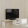TemaHome Move Tv Table in Pure White with Plywood Edge - Lifestyle - TemaHome Move Tv Table in Pure White with Plywood Edge - Lifestyle