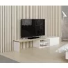 TemaHome Move Tv Table in Pure White with Plywood Edge - Lifestyle 4 - TemaHome Move Tv Table in Pure White with Plywood Edge - Lifestyle 4