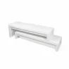 TemaHome Cliff Tv Bench in Pure White - Top Angled View - TemaHome Cliff Tv Bench in Pure White - Top Angled View