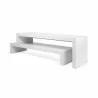 TemaHome Cliff Tv Bench in Pure White - Unextended - TemaHome Cliff Tv Bench in Pure White - Unextended