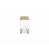 TemaHome Nina TV Table in Light Oak & Pure White - Side - TemaHome Nina TV Table in Light Oak & Pure White - Side