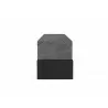 TemaHome Cliff Tv Bench in Concrete Look & Pure Black - Extension Side - TemaHome Cliff Tv Bench in Concrete Look & Pure Black - Extension Side