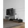TemaHome Cliff Tv Bench in Concrete Look & Pure Black - Lifestyle 2 - TemaHome Cliff Tv Bench in Concrete Look & Pure Black - Lifestyle 2