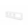 TemaHome Berlin TV Stand in Pure White - Back Angled - TemaHome Berlin TV Stand in Pure White - Back Angled