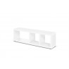 TemaHome Berlin TV Stand in Pure White - Angled