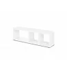 TemaHome Berlin TV Stand in Pure White - Angled - TemaHome Berlin TV Stand in Pure White - Angled