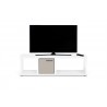 TemaHome Berlin TV Stand in Pure White - Front with TV