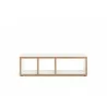 TemaHome Berlin TV Stand in Pure White with Plywood Edge - Front - TemaHome Berlin TV Stand in Pure White with Plywood Edge - Front
