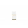 TemaHome Berlin TV Stand in Pure White with Plywood Edge - Side - TemaHome Berlin TV Stand in Pure White with Plywood Edge - Side
