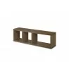 TemaHome Berlin TV Stand in Pure White with Oak - Angled - TemaHome Berlin TV Stand in Pure White with Oak - Angled