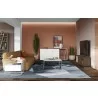 TemaHome Berlin TV Stand in Pure White with Oak - Lifestyle - TemaHome Berlin TV Stand in Pure White with Oak - Lifestyle