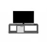 TemaHome Berlin TV Stand in Concrete Look - Front with TV  - TemaHome Berlin TV Stand in Concrete Look - Front with TV 
