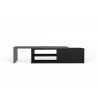 TemaHome Move Tv Table in Concrete Look & Pure Black - Front Extended - TemaHome Move Tv Table in Concrete Look & Pure Black - Front Extended