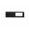 TemaHome Move Tv Table in Concrete Look & Pure Black - Back View - TemaHome Move Tv Table in Concrete Look & Pure Black - Back View