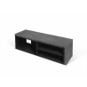 TemaHome Move Tv Table in Concrete Look & Pure Black - Top Angled  - TemaHome Move Tv Table in Concrete Look & Pure Black - Top Angled 
