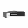 TemaHome Move Tv Table in Concrete Look & Pure Black - Folded - TemaHome Move Tv Table in Concrete Look & Pure Black - Folded