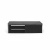 TemaHome Move Tv Table in Concrete Look & Pure Black - Front View - TemaHome Move Tv Table in Concrete Look & Pure Black - Front View