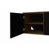 TemaHome Albi TV Table in Walnut & Black - Cabinet Detail - TemaHome Albi TV Table in Walnut & Black - Cabinet Detail