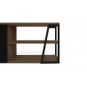 TemaHome Albi TV Table in Walnut & Black - Shelf Close-up