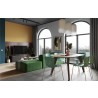 TemaHome Albi TV Table in Walnut & Black - Lifestyle 3