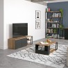 TemaHome Albi TV Table in Walnut & Black - Lifestyle 4