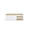 TemaHome Albi TV Table Light Oak & White - Front