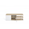TemaHome Albi TV Table Light Oak & White - Front