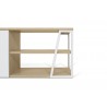 TemaHome Albi TV Table Light Oak & White - Shelf Detail