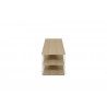 TemaHome Albi TV Table Light Oak & White - Sheld Side View