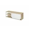 TemaHome Albi TV Table Light Oak & White - Top Angled  - TemaHome Albi TV Table Light Oak & White - Top Angled 