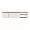 TemaHome Albi TV Stand 190 Light Oak & White - Front - TemaHome Albi TV Stand 190 Light Oak & White - Front