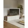 TemaHome Albi TV Stand 190 Light Oak & White - Lifestyle 2 - TemaHome Albi TV Stand 190 Light Oak & White - Lifestyle 2