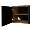 TemaHome Albi TV Stand 190 in Walnut & Black - Cabinet Opened - TemaHome Albi TV Stand 190 in Walnut & Black - Cabinet Opened