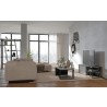 TemaHome Albi TV Table in Concrete Look & Black - Lifestyle 2