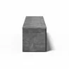 TemaHome Albi TV Stand 190 in Concrete Look & Black - Side Angle - TemaHome Albi TV Stand 190 in Concrete Look & Black - Side Angle