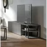 TemaHome Albi TV Stand 190 in Concrete Look & Black - Lifestyle  - TemaHome Albi TV Stand 190 in Concrete Look & Black - Lifestyle 