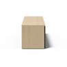 TemaHome Albi TV Table in Light Oak & Black - Side