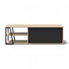 TemaHome Albi TV Table in Light Oak & Black - Back