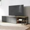 TemaHome Albi TV Stand 190 in Light Oak & Black - Lifestyle - TemaHome Albi TV Stand 190 in Light Oak & Black - Lifestyle