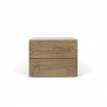 TemaHome Float Night Stand With 2 Drawers in Walnut - Front