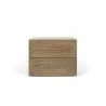 TemaHome Float Night Stand With 2 Drawers in Walnut - Front - TemaHome Float Night Stand With 2 Drawers in Walnut - Front