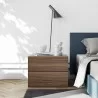 TemaHome Float Night Stand With 2 Drawers in Walnut - Lifestyle - TemaHome Float Night Stand With 2 Drawers in Walnut - Lifestyle