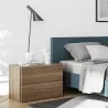 TemaHome Float Night Stand With 2 Drawers in Walnut - Lifestyle 2 - TemaHome Float Night Stand With 2 Drawers in Walnut - Lifestyle 2