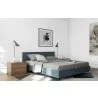 TemaHome Float Night Stand With 2 Drawers in Walnut - Lifestyle 6 - TemaHome Float Night Stand With 2 Drawers in Walnut - Lifestyle 6